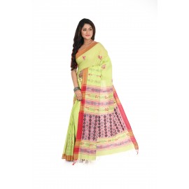 HANDWOVEN KANTHA STITCH SAREE
