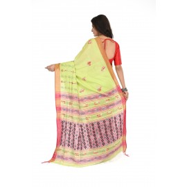 HANDWOVEN KANTHA STITCH SAREE