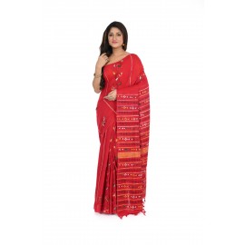 HANDWOVEN KANTHA STITCH SAREE