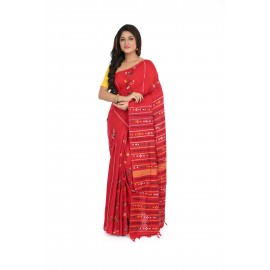 HANDWOVEN KANTHA STITCH SAREE