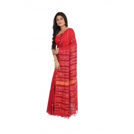 HANDWOVEN KANTHA STITCH SAREE