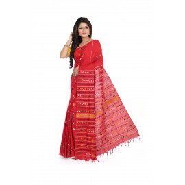 HANDWOVEN KANTHA STITCH SAREE