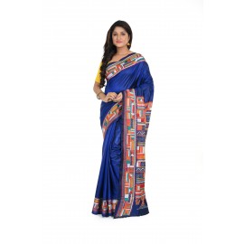HANDWOVEN KANTHA STITCH SAREE