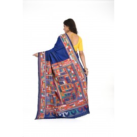 HANDWOVEN KANTHA STITCH SAREE