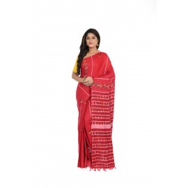 HANDWOVEN KANTHA STITCH SAREE