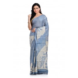 Tantuja Handloom Tassar Hand Batick Silk Saree