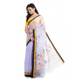 Tantuja Bengal Handloom Maslin Silk Jamdani Saree