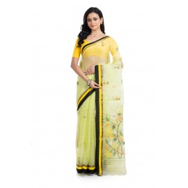 Tantuja Bengal Handloom Maslin Silk Jamdani Saree Online