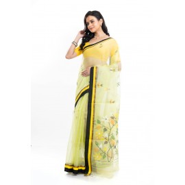 Tantuja Bengal Handloom Maslin Silk Jamdani Saree Online