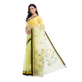 Tantuja Bengal Handloom Maslin Silk Jamdani Saree Online