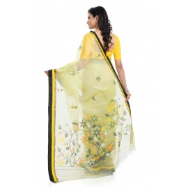 Tantuja Bengal Handloom Maslin Silk Jamdani Saree Online