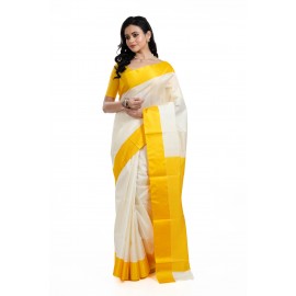 Tantuja Bengal Handloom Garad Silk Saree