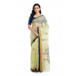 Tantuja Bengal Handloom Maslin Silk Jamdani Saree