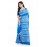 Tantuja Cerulean Blue Hand Block Printed Pure Katan Silk Saree