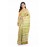 Tantuja Olive Green Hand Block Printed Katan Silk Saree