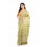 Tantuja Olive Green Hand Block Printed Katan Silk Saree