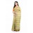 Tantuja Olive Green Hand Block Printed Katan Silk Saree