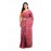 Tantuja Magenta and Earthy Brown Hand Batik Tassar Silk Saree
