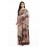  Tantuja Handloom Tassar Silk Hand Batik Print Saree (Beige & Dark Cocoa "Tree of Life")