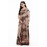  Tantuja Handloom Tassar Silk Hand Batik Print Saree (Beige & Dark Cocoa "Tree of Life")