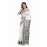Tantuja Pure Silk Garad Baluchari Saree (Off-White & Charcoal Black)