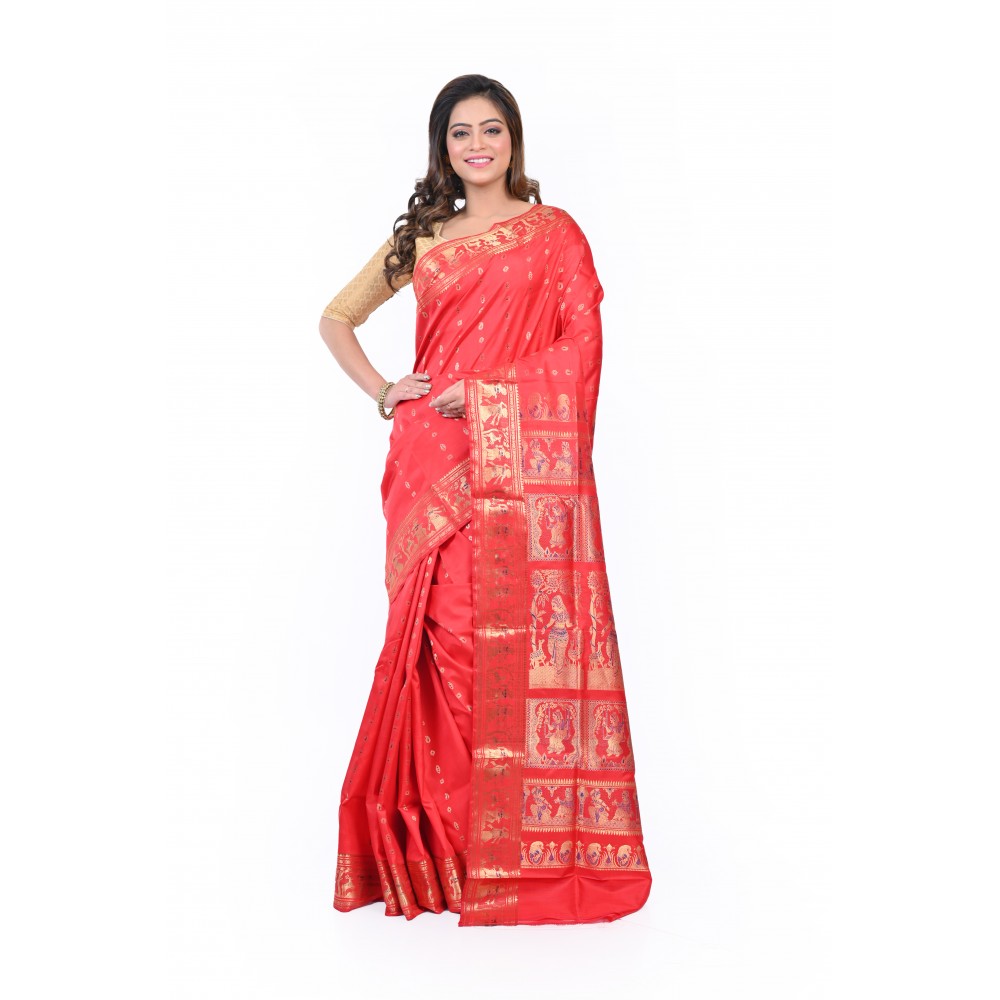 HANDWOVEN SILK BALUCHARI SAREE