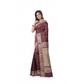 HANDWOVEN PURE SILK MARRIAGE SAREE