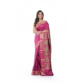HANDWOVEN SILK BALUCHARI SAREE