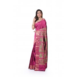 HANDWOVEN SILK BALUCHARI SAREE