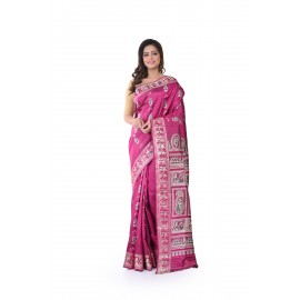 HANDWOVEN SILK BALUCHARI SAREE