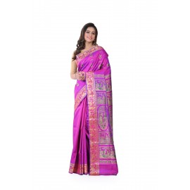 HANDWOVEN SILK BALUCHARI SAREE