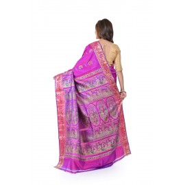 HANDWOVEN SILK BALUCHARI SAREE