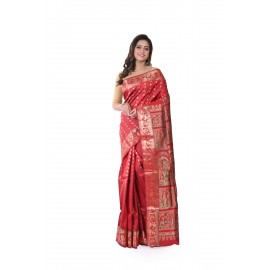HANDWOVEN SILK BALUCHARI SAREE