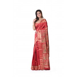HANDWOVEN SILK BALUCHARI SAREE