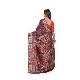 HANDWOVEN SILK BALUCHARI SAREE