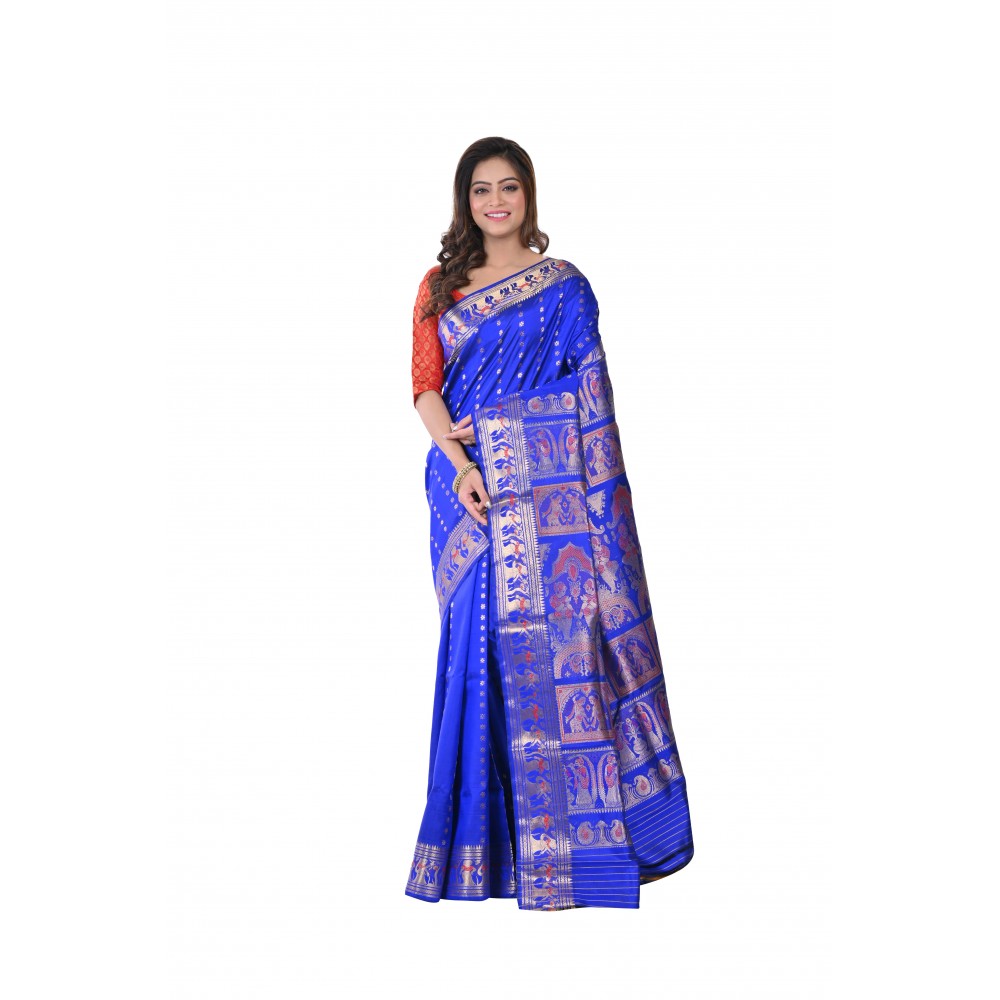 HANDWOVEN SILK BALUCHARI SAREE
