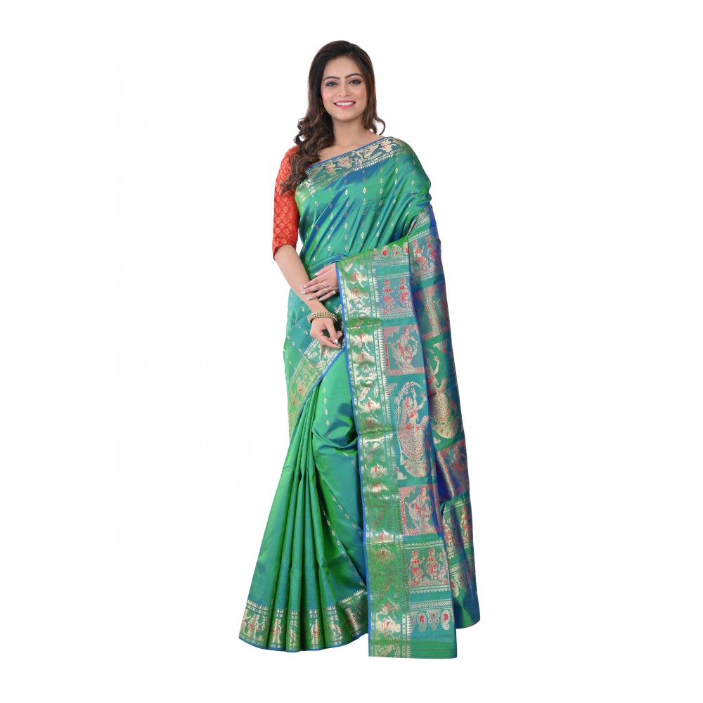 HANDWOVEN SILK BALUCHARI SAREE