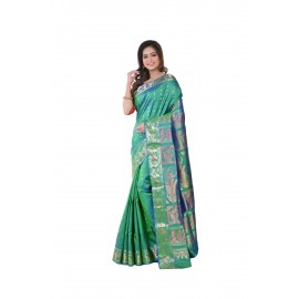 HANDWOVEN SILK BALUCHARI SAREE