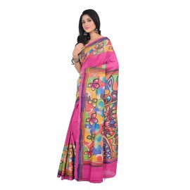 HANDWOVEN KANTHA STITCH SAREE