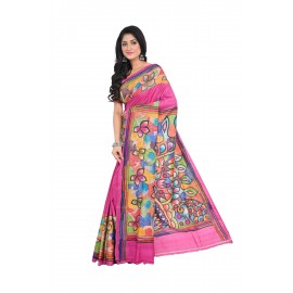 HANDWOVEN KANTHA STITCH SAREE