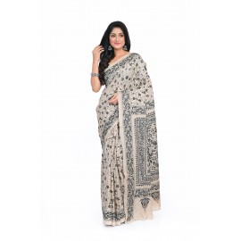 HANDWOVEN KANTHA STITCH SAREE