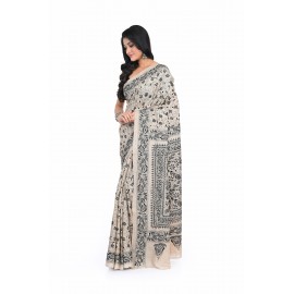 HANDWOVEN KANTHA STITCH SAREE