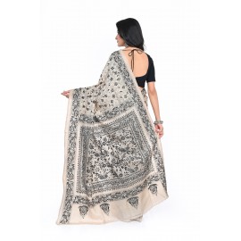 HANDWOVEN KANTHA STITCH SAREE