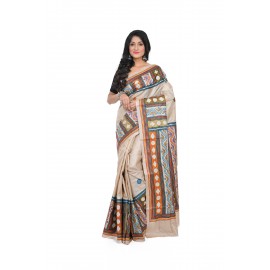HANDWOVEN KANTHA STITCH SAREE