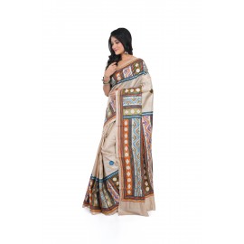 HANDWOVEN KANTHA STITCH SAREE
