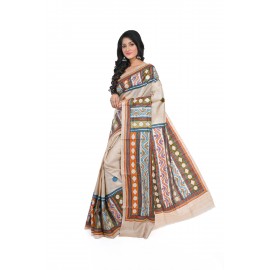 HANDWOVEN KANTHA STITCH SAREE