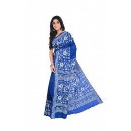 HANDWOVEN KANTHA STITCH SAREE