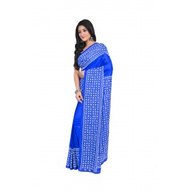 HANDWOVEN KANTHA STITCH SAREE
