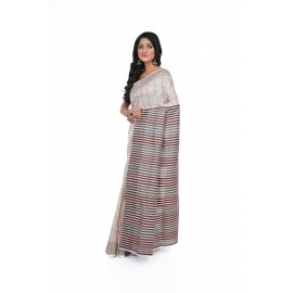 HANDWOVEN KANTHA STITCH SAREE