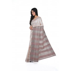 HANDWOVEN KANTHA STITCH SAREE